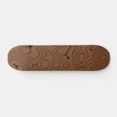 Topografisches Kartenmuster Skateboard Deck (Horizontal)