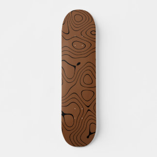 Topografisches Kartenmuster Skateboard Deck