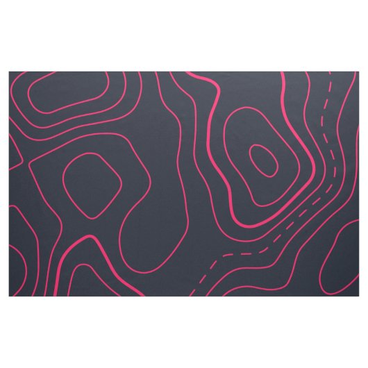 Topografisches Kartenmuster Stoff (Fat Quarter (45,7 x 55,9 cm))