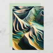 Topographic Currents Feiertagskarte (Vorne/Hinten)
