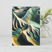 Topographic Currents Feiertagskarte (Stehend Vorderseite)