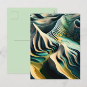 Topographic Currents Feiertagspostkarte (Vorne/Hinten)