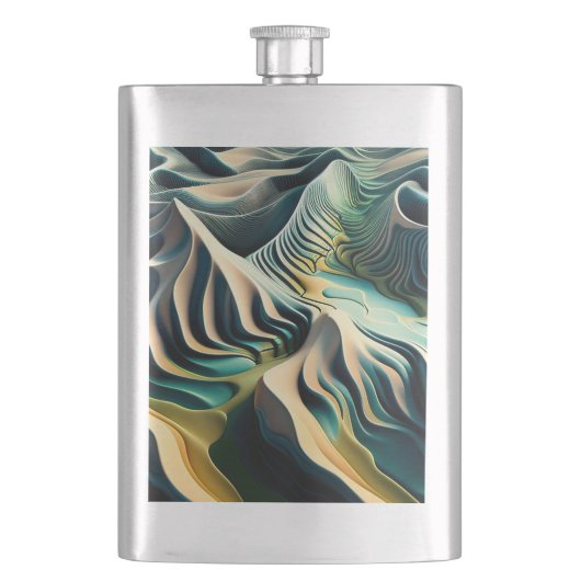 Topographic Currents Flachmann (Vorderseite)