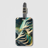 Topographic Currents Gepäckanhänger (Vorderseite Vertikal)