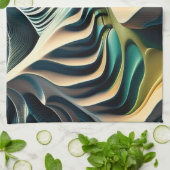 Topographic Currents Geschirrtuch (Gefaltet)