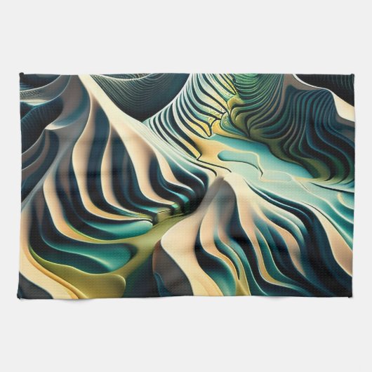 Topographic Currents Geschirrtuch (Horizontal)