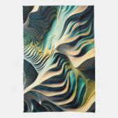 Topographic Currents Geschirrtuch (Vertikal)