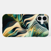 Topographic Currents iPhone Hülle (Rückseite (Horizontal))