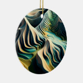 Topographic Currents Keramik Ornament (Rechts)