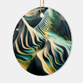 Topographic Currents Keramik Ornament (Links)
