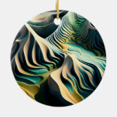 Topographic Currents Keramik Ornament (Hinten)