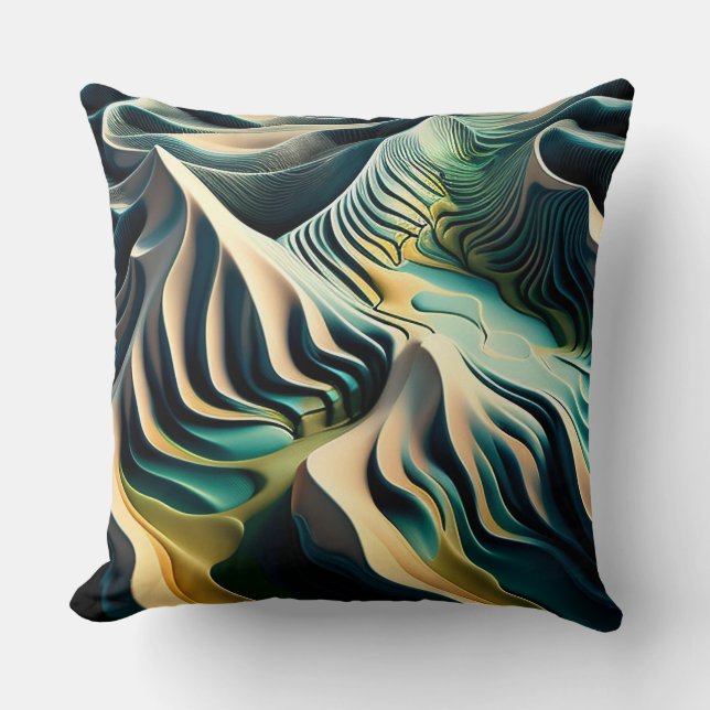 Topographic Currents Kissen (Vorderseite)