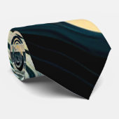 Topographic Currents Krawatte (Gerollt)