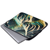 Topographic Currents Laptopschutzhülle (Vorne Knopf)