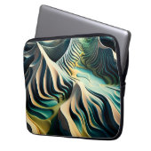 Topographic Currents Laptopschutzhülle (Vorderseite Links)