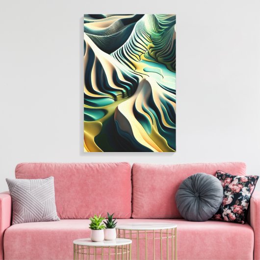 Topographic Currents Leinwanddruck (Insitu (Wohnzimmer))