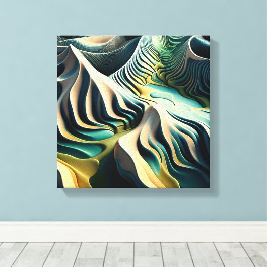 Topographic Currents Leinwanddruck (Insitu (Holzboden))