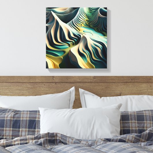 Topographic Currents Leinwanddruck (Insitu (Schlafzimmer))