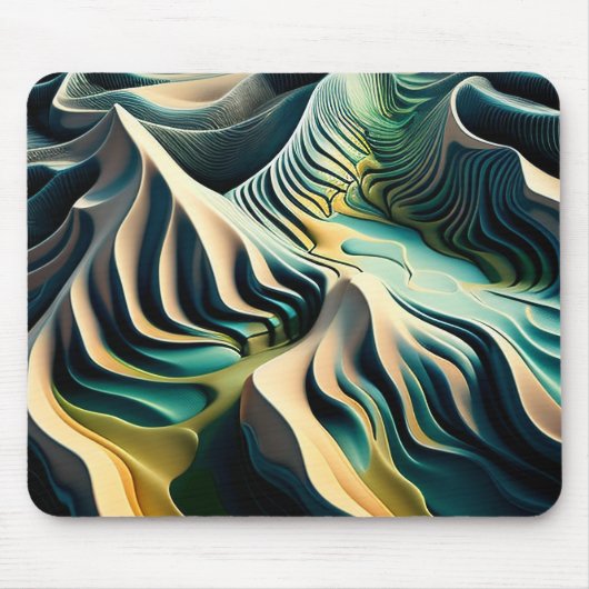 Topographic Currents Mousepad (Vorne)