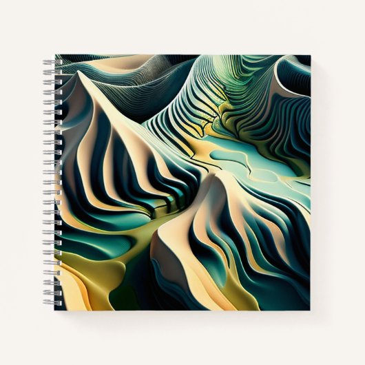 Topographic Currents Notizblock (Vorderseite)