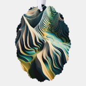 Topographic Currents Ornament Karte (Links)