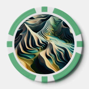 Topographic Currents Pokerchips