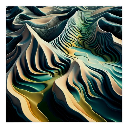 Topographic Currents Poster (Vorderseite)