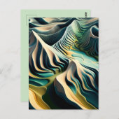 Topographic Currents Postkarte (Vorne/Hinten)