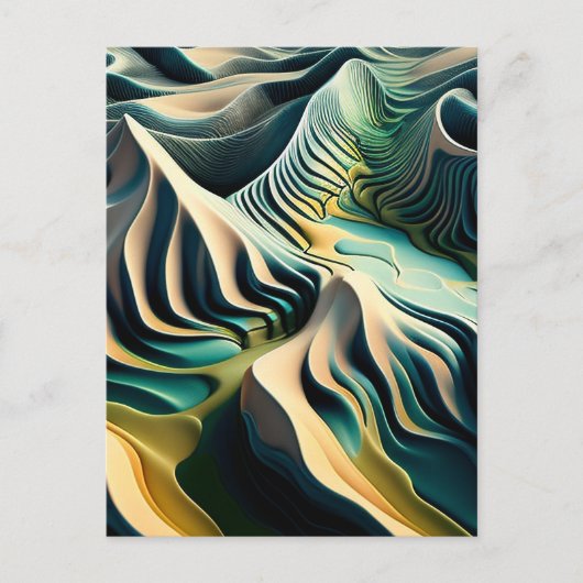 Topographic Currents Postkarte (Vorderseite)