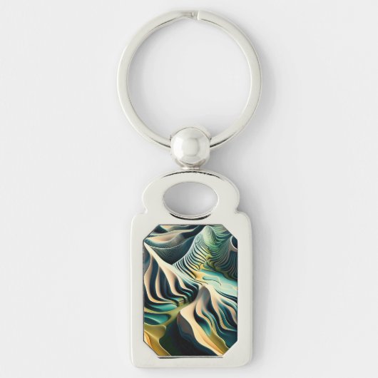 Topographic Currents Schlüsselanhänger (Vorderseite)