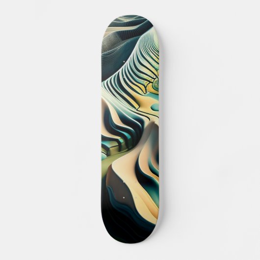 Topographic Currents Skateboard (Vorderseite)