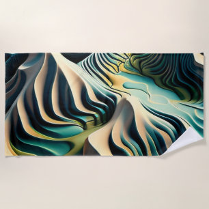 Topographic Currents Strandtuch