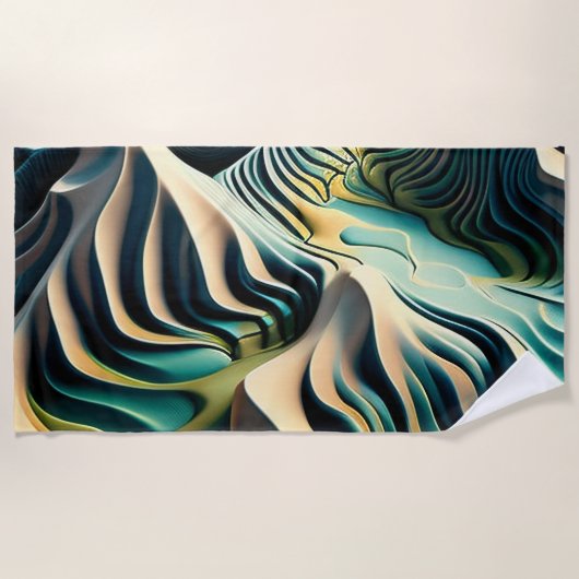 Topographic Currents Strandtuch (Vorderseite)
