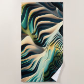 Topographic Currents Strandtuch (Vorderseite)