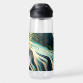 Topographic Currents Trinkflasche (Rückseite)