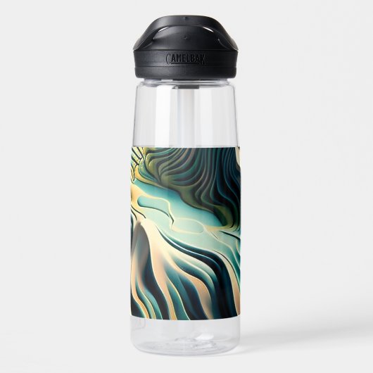 Topographic Currents Trinkflasche (Rückseite)