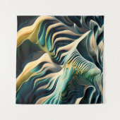Topographic Currents Wandteppich (Vorderseite (Horizontal))