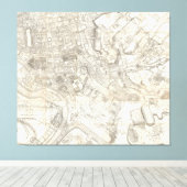 Topographic Map of Ancient Rome, Italy Leinwanddruck (Insitu (Holzboden))
