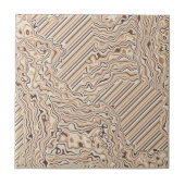 Topographic Warm Neutrals Ceramic Tile Fliese (Vorderseite)