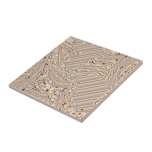 Topographic Warm Neutrals Ceramic Tile Fliese (Seite)