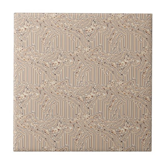 Topographic Warm Neutrals Ceramic Tile Fliese (Vorderseite)
