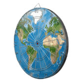 Topographic World Map Earth Illustration Dartscheibe (Vorderseite rechts)