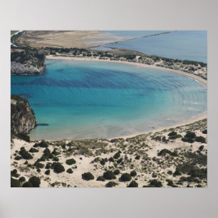Topographie der Bucht und der Lagune nahe Pilos, Poster