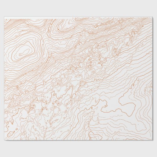 topographisch geschenkpapier (Flach)