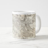 Topographische Karte des antiken Rom, Italien Jumbo-Tasse (Vorderseite Rechts)