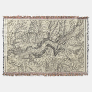 Topographische Karte des Yosemite-Tales 2 Decke