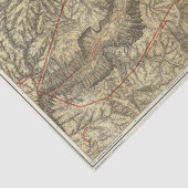 Topographische Karte des Yosemite-Tales 2 Seidenpapier (Ausschnitt)