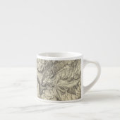 Topographische Karte des Yosemite-Tales Espressotasse (Rechts)