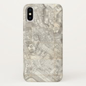 Topographische Karte von altem Rom, Italien Case-Mate iPhone Hülle (Rückseite)