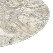 Topographische Karte von altem Rom, Italien Schneidebrett (Ecke)